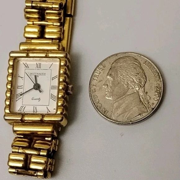 VTG Wittnauer Luxury Women's Swiss 5000 Quartz Movement Watch Gold Tone Works - Picture 6 of 8